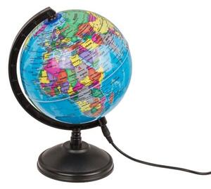 Ukrasna rotirajuća LED stolna svjetiljka globus 15cm USB