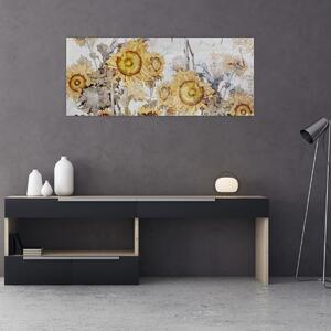 Slika - Suncokret u zidu (120x50 cm)
