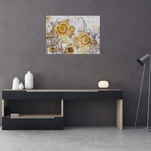Slika - Suncokret u zidu (70x50 cm)