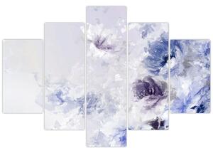 Slika - Cvijeće, teksturirana slika (150x105 cm)