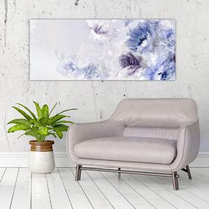 Slika - Cvijeće, teksturirana slika (120x50 cm)