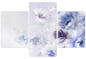 Slika - Cvijeće, teksturirana slika (90x60 cm)