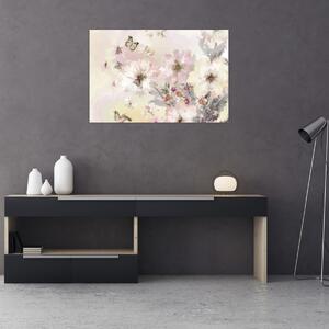 Slika - Slikano cvijeće (90x60 cm)