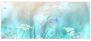 Slika - Leptirić u plavom (120x50 cm)
