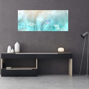 Slika - Leptirić u plavom (120x50 cm)