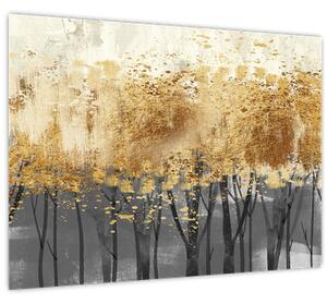 Slika - Zlatna stabla (70x50 cm)