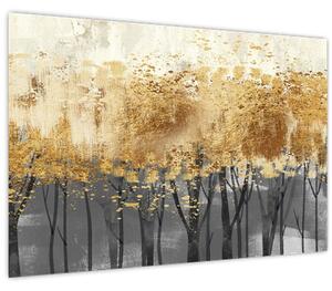 Slika - Zlatna stabla (90x60 cm)