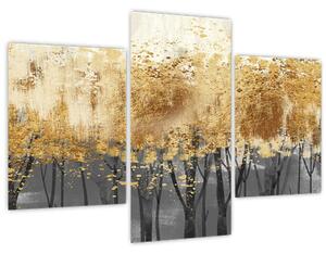 Slika - Zlatna stabla (90x60 cm)