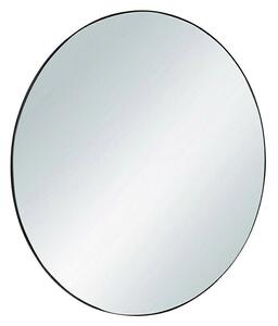 Ogledalo s okvirom Esra (Promjer: 50 cm, Crna boja, Metal)