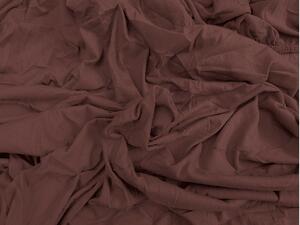 Jersey plahta tamno smedja 140 x 200 cm