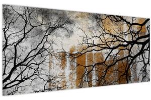 Slika - Siluete drveća (120x50 cm)