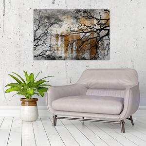 Slika - Siluete drveća (90x60 cm)