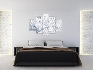 Slika - Mramorirani šesterokuti (150x105 cm)
