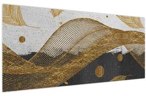 Slika - Zlatno perje (120x50 cm)