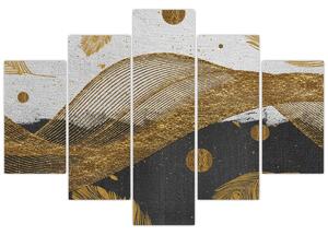 Slika - Zlatno perje (150x105 cm)