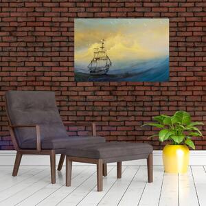 Slika - Slikani brodovi na moru (90x60 cm)