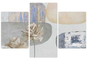Slika - Slikano cvijeće sa teksturom (90x60 cm)