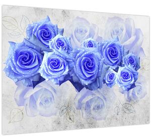 Slika - Plave ruže (70x50 cm)