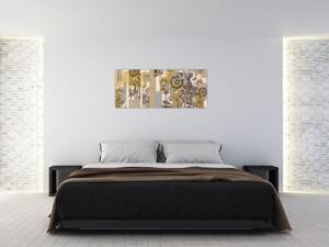 Slika - Kolaž sa suncokretima (120x50 cm)