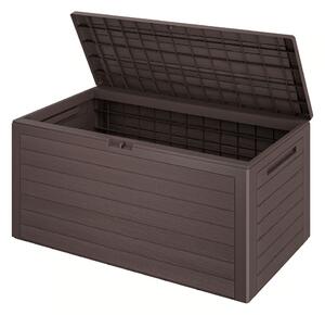 Kutija za pohranu WOODEBOX, 280 l, 120x46x57 cm, tamnosmeđa Prosperplast