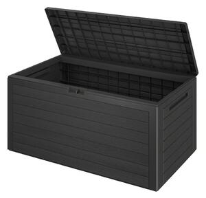 Kutija za pohranu WOODEBOX, 280 l, 120x46x57 cm, antracit Prosperplast