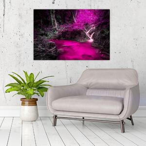 Slika - Ružičasta šuma (90x60 cm)