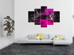 Slika - Ružičasta šuma (150x105 cm)