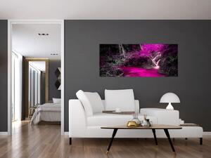 Slika - Ružičasta šuma (120x50 cm)