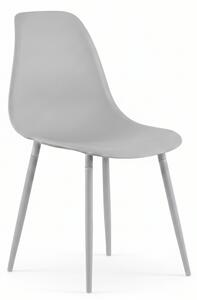 Stolica OSAKA plastična, svijetlo siva