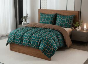 Posteljina od mikroflanela i mikrovlakana KERNAL zelena Dimenzije posteljine: 70 x 90 cm | 140 x 220 cm
