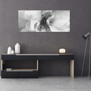 Slika - Cvijet, crno-bijela (120x50 cm)