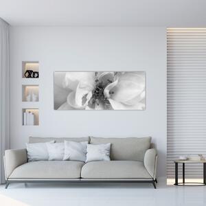 Slika - Cvijet, crno-bijela (120x50 cm)