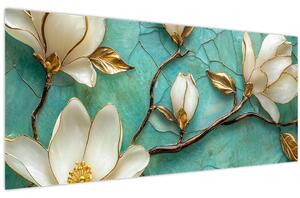 Slika - 3D magnolije (120x50 cm)