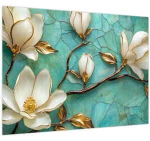 Slika - 3D magnolije (70x50 cm)