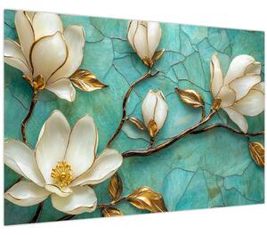Slika - 3D magnolije (90x60 cm)