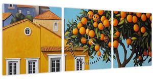 Slika - Narančino drvo (sa satom) (90x30 cm)