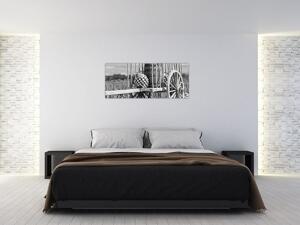 Slika - Prikolica, crno-bijela (120x50 cm)