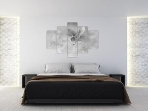 Slika - Sova, crno-bijela (150x105 cm)