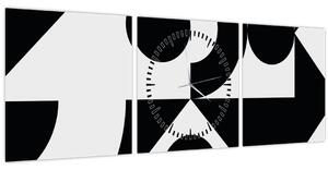 Slika - Geometrijska apstrakcija N⁰1 (sa satom) (90x30 cm)