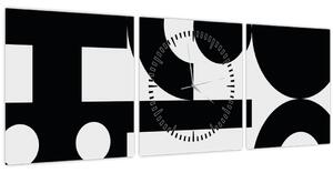 Slika - Geometrijska apstrakcija N⁰3 (sa satom) (90x30 cm)