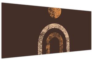 Slika - Narančasti lukovi N⁰1 (120x50 cm)