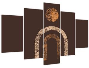 Slika - Narančasti lukovi N⁰1 (150x105 cm)