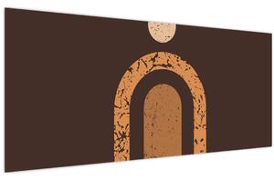 Slika - Narančasti lukovi N⁰3 (120x50 cm)