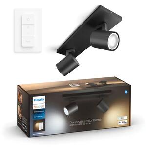 Runner Hue STROPNI REFLEKTOR CRNI 2x5W 2200-6500K + DALJINSKI UPRAVLJAČ 8719514338166
