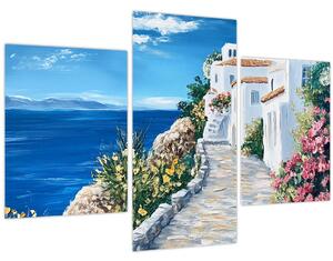 Slika - Uličica uz more (90x60 cm)