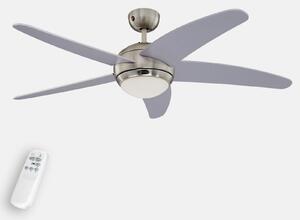 Westinghouse Stropni ventilator Bendan s rasvjetom, srebrni, Sivo, Dnevni boravak/blagovaonica, Drvo