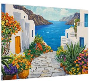 Slika - Grčka uličica (70x50 cm)