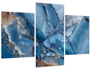Slika - Plavi razvedeni mramor (90x60 cm)