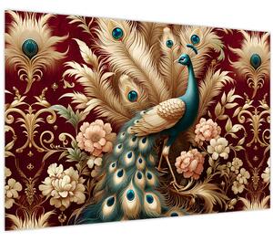 Slika – Elegantni paun (90x60 cm)