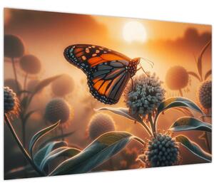 Slika – Leptir u zalazećem suncu (90x60 cm)